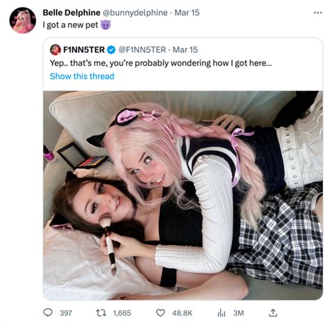 belle delphine and f1nnster|Finn and Belle Delphine Collaboration